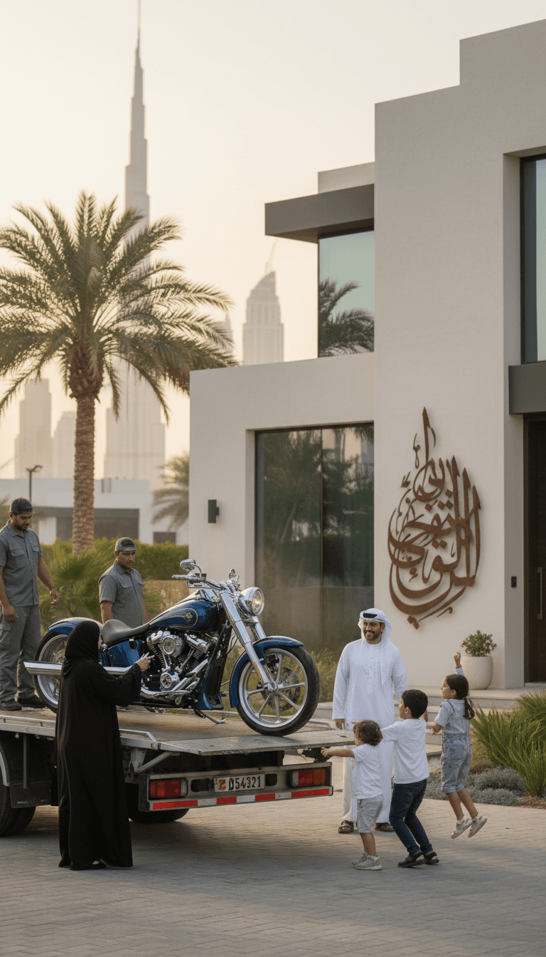 Motorcycle returned to owner after service