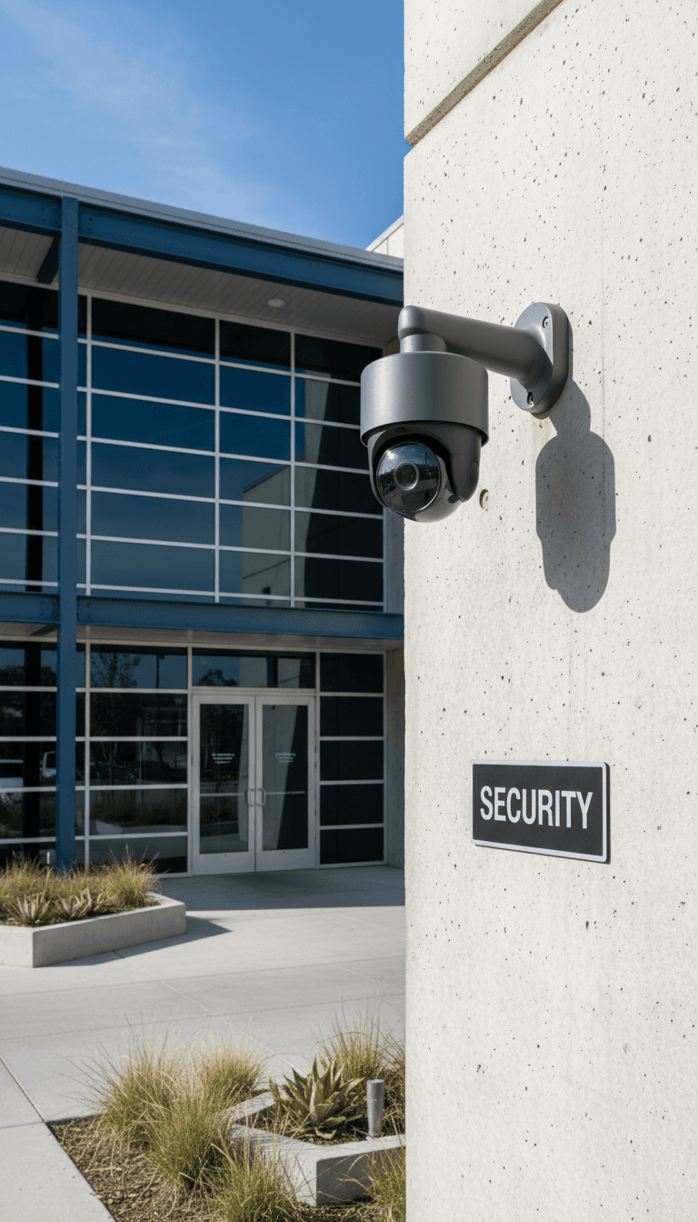 CCTV camera monitoring the facility